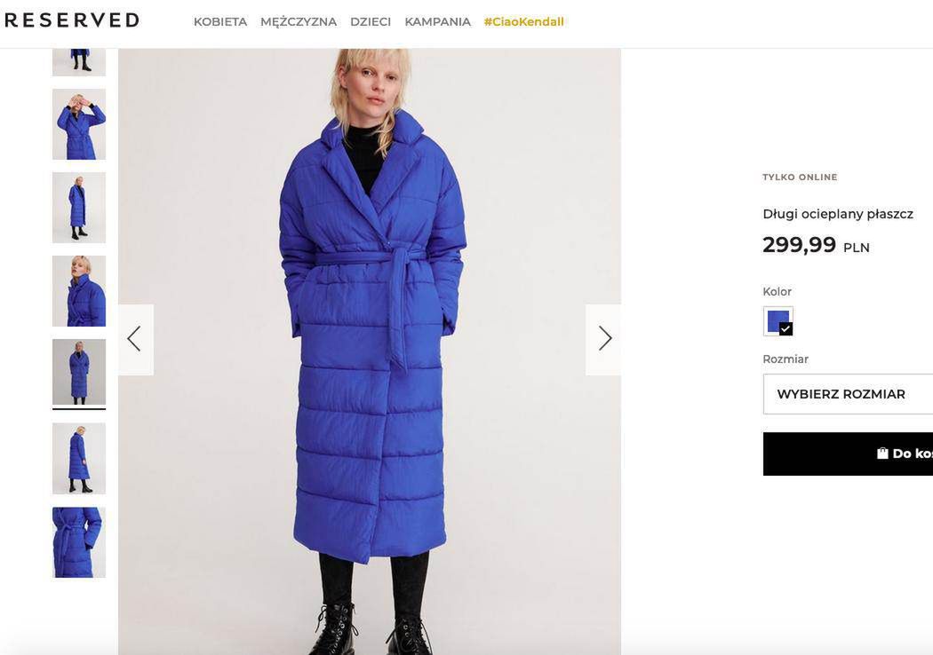 Niebieska kurtka z Reserved