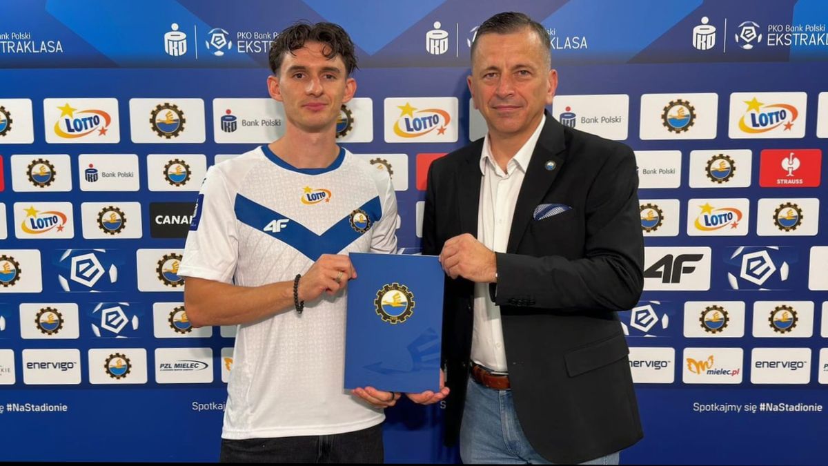 Materiały prasowe / Stal Mielec / Na zdjęciu: Robert Dadok został nowym piłkarzem Stali Mielec