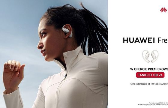 Siatkarz i influencerka reklamują nowe słuchawki Huawei