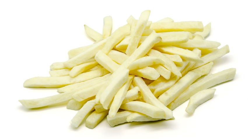 Mrożone frytki z dodatkiem soli