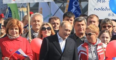 Pierwszy maja w Rosji z gigantycznym pochodem
