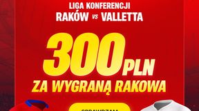 Superbet kod promocyjny: Bonus 300 zł za wygraną Rakowa z Vallettą!