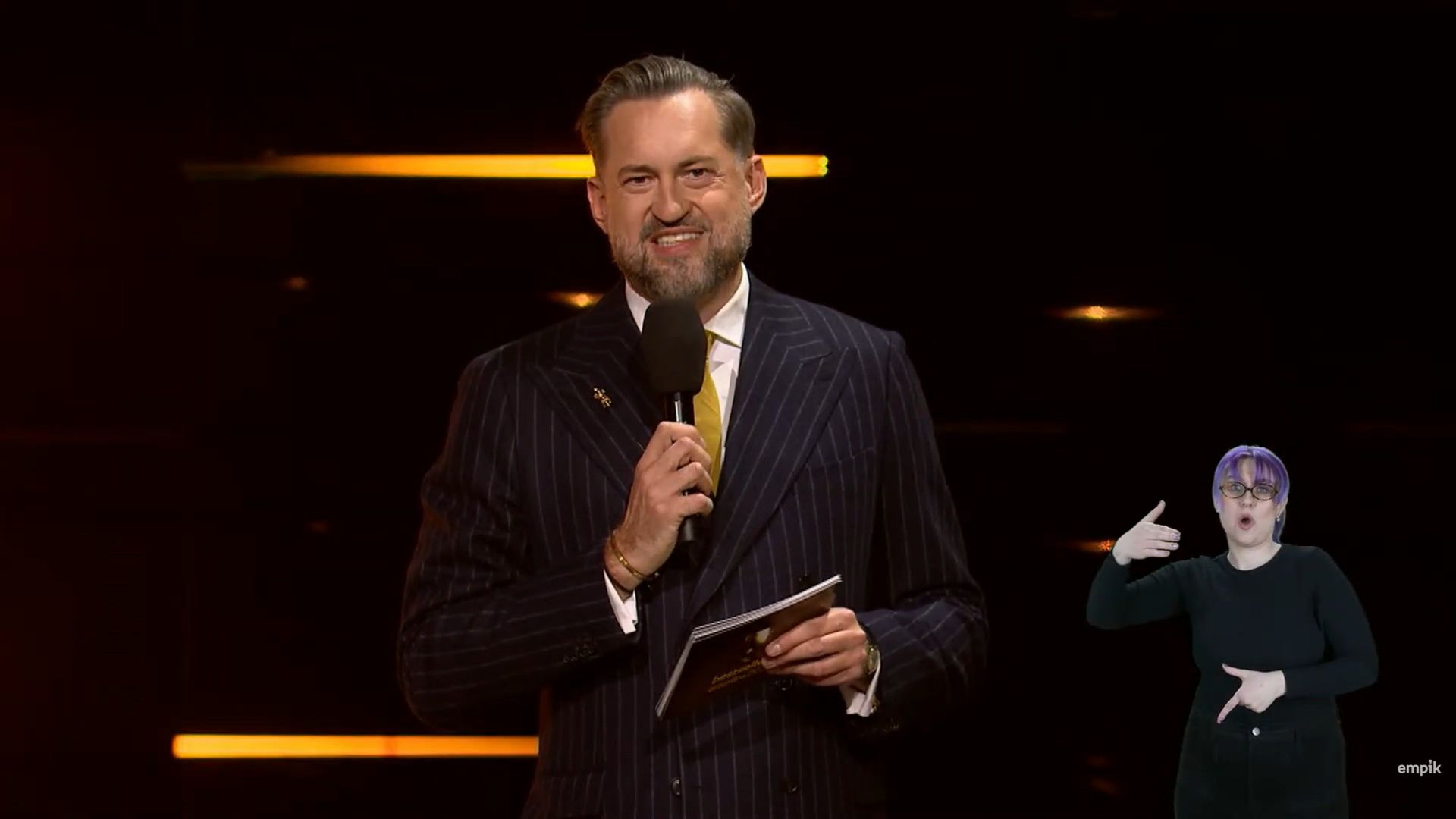 Tłumaczki języka migowego podczas gali Bestsellery Empiku 2025
