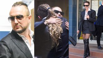 Tak wyglądała druga rozprawa rozwodowa Kubickiej i Barona. Sandra wystroiła się w mini i kozaczki, na koniec się przytulili (ZDJĘCIA)