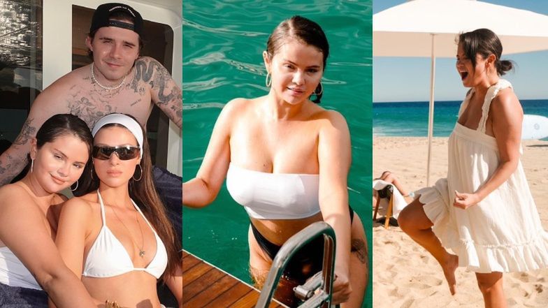 Selena Gomez wypczywa na jachcie z Brooklynem Beckhamem i Nicolą Peltz