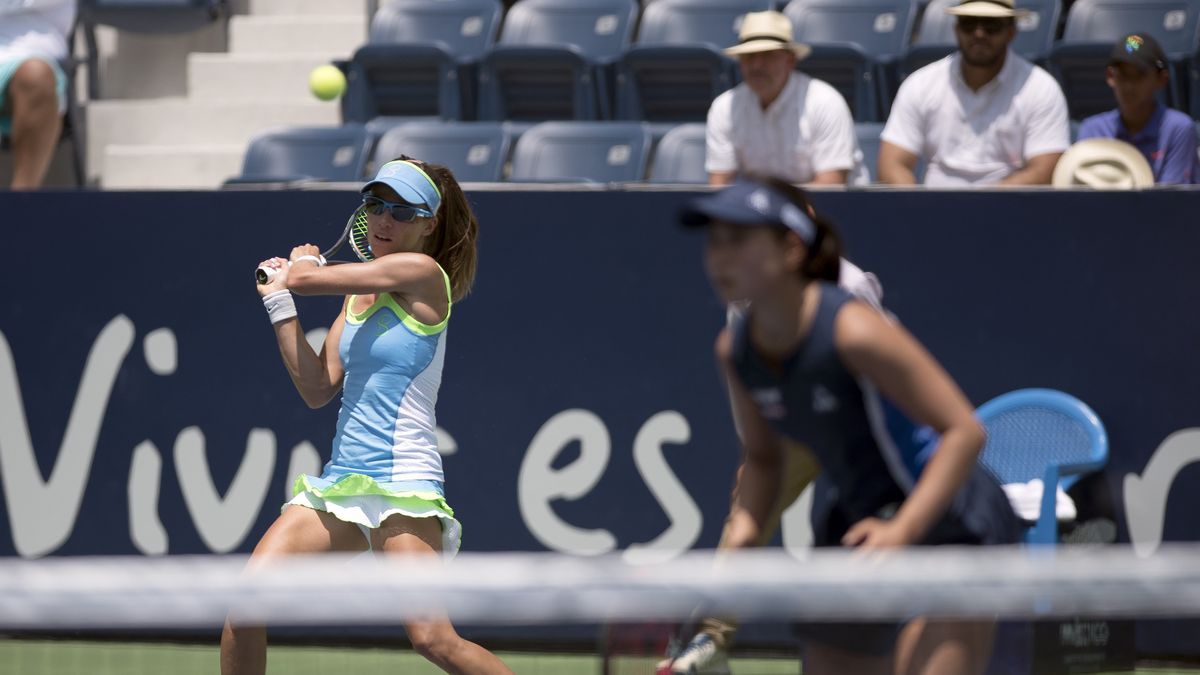 PAP/EPA / MIGUEL SIERRA / Alicja Rosolska i Nao Hibino