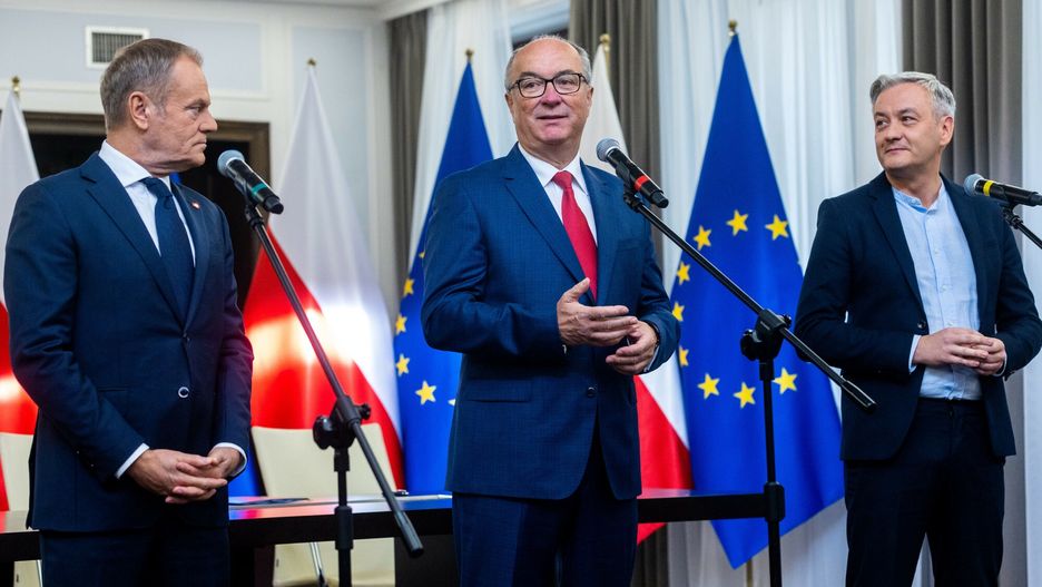 Donald Tusk z liderami Nowej Lewicy 