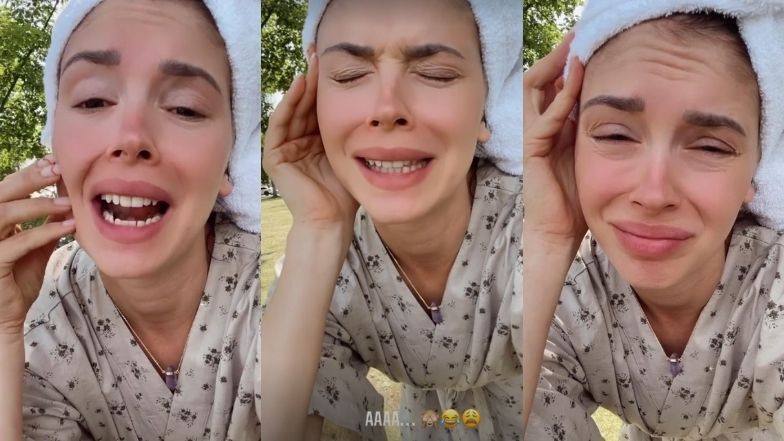 Klaudia Halejcio uskarża się na zapalenie piersi