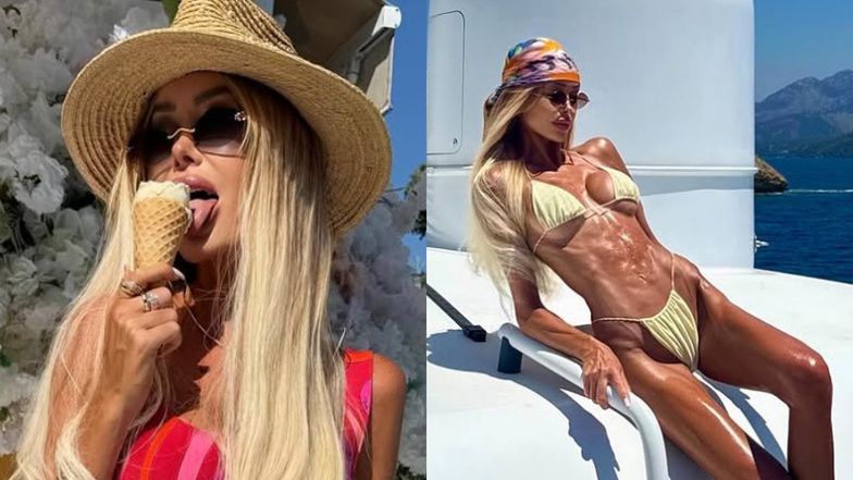 Julia Dybowska na jachcie