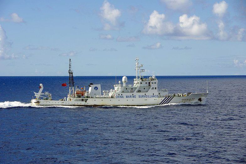 Chiński statek Haijian No. 27 <br />w pobliżu wyspy Senkaku