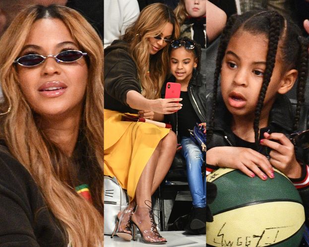 Beyonce i Blue Ivy bawią się na meczu koszykówki