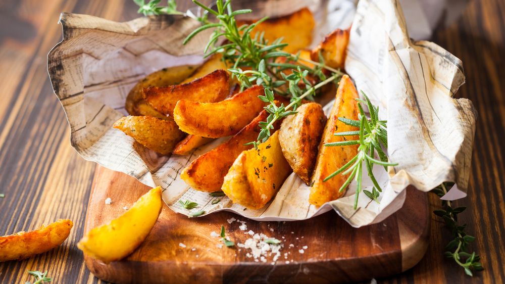 Mrożone łódki ziemniaczane