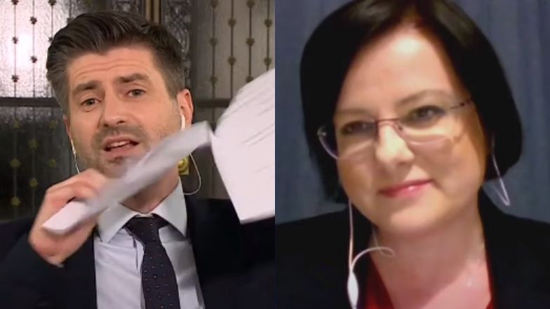 Krzysztof Śmiszek podarł na wizji projekt ustawy Kai Godek