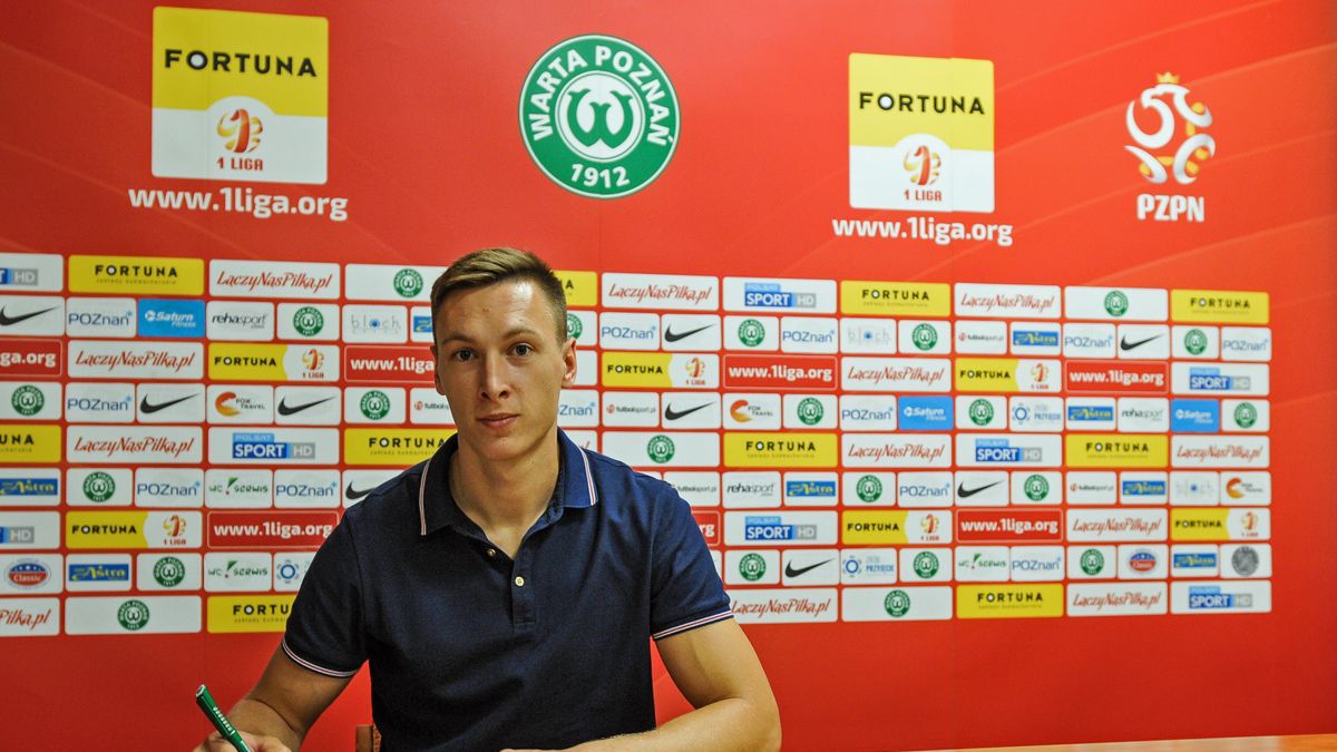 Materiały prasowe / Piotr Leśniowski / Warta Poznań / Na zdjęciu: Mateusz Kupczak
