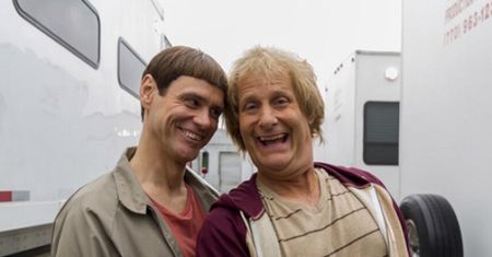 Carrey na planie "Głupi i głupszy III"!