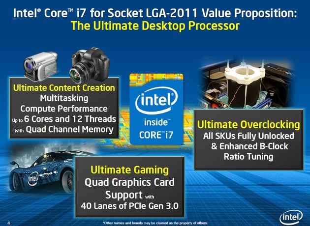 Intel Ivy Bridge-E HEDT platforma slajd
