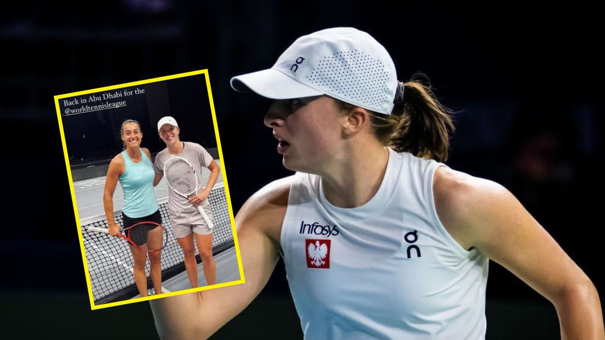 Getty Images / Robert Prange/ instagram.com/stories/carogarcia  / Na zdjęciu: Iga Świątek/ w ramce: Świątek z Caroline Garcią