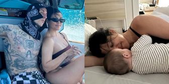 Kourtney Kardashian skończyła 45 lat. Travis Barker złożył jej życzenia... i pokazał ukochaną siedzącą na SEDESIE (ZDJĘCIA)