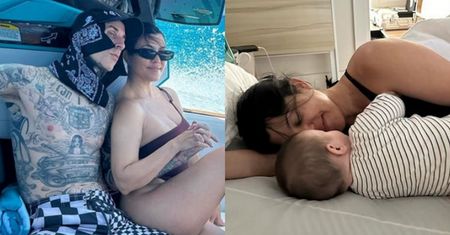 Kourtney Kardashian skończyła 45 lat. Travis Barker złożył jej życzenia... i pokazał ukochaną siedzącą na SEDESIE (ZDJĘCIA)