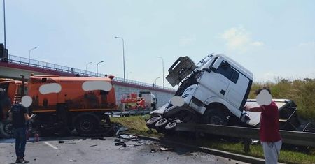 Kraków. Wypadek na S7. Zginął kierowca zamiatarki