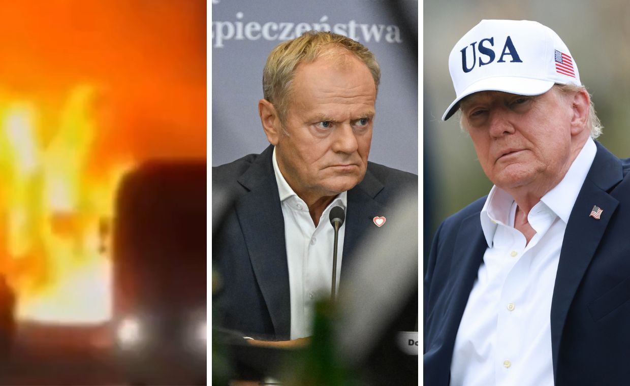 Zdjęcie do aktualności: Eksplozje przy granicy. Tusk ostrzega [SKRÓT DNIA]