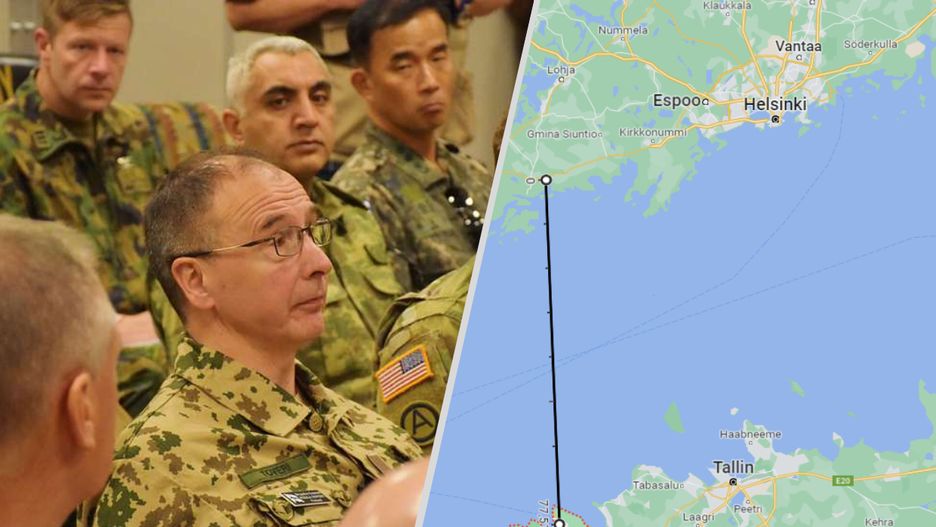 Gen. Pekka Toveri. Położenie gazociągu na dnie Zatoki Fińskiej