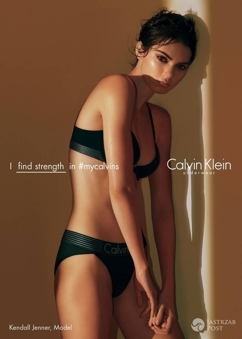 Kendall Jenner w reklamie bielizny Calvin Klein, wiosna-lato 2016 (fot. Calvin Klein)