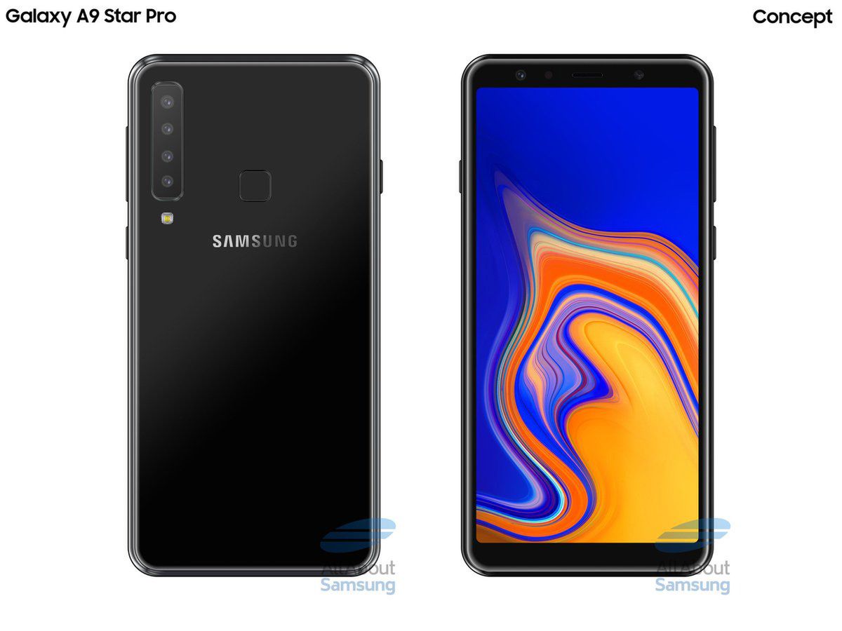 Koncept Galaxy A9 Star Pro w pełnej krasie. Źródło: All About Samsung