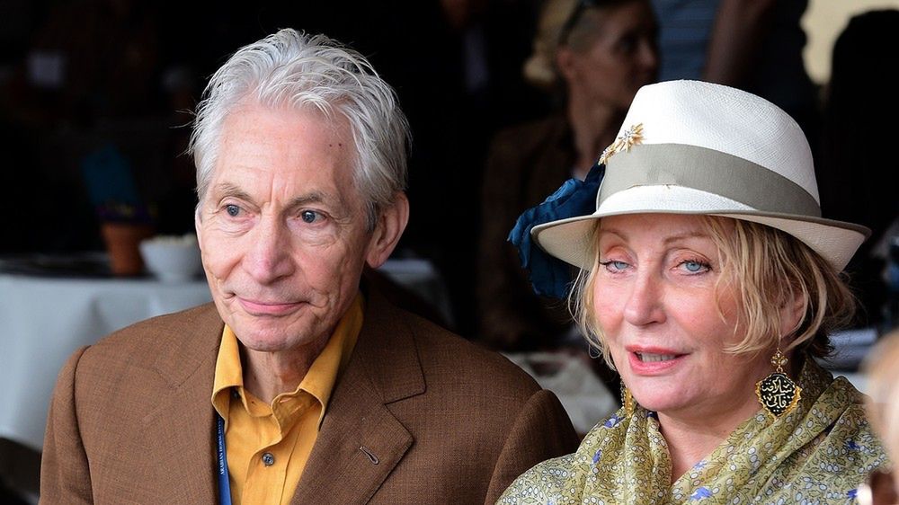 Shirley Watts razem z mężem parkusistą The Rolling Stones