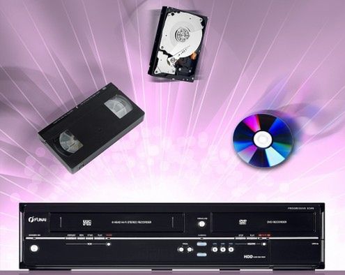 Funai - kombo HDD, DVD i... VHS!