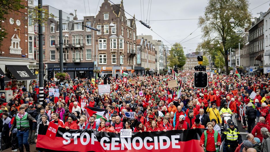 Demonstracja w Amsterdamie