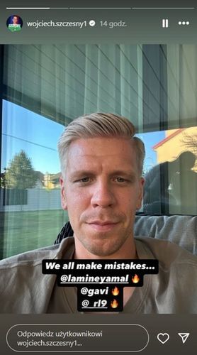 Instastories Wojciech Szczęsny