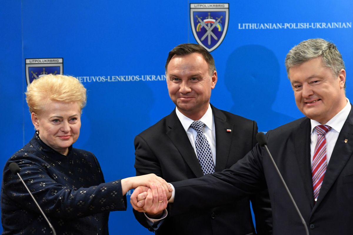 Duda gościł Grybauskaite i Poroszenkę. "Jesteśmy silni wtedy, kiedy jesteśmy razem"