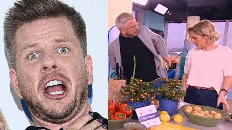 Kolejna wpadka Filipa Chajzera w "Dzień Dobry TVN". Prezenter zapomniał, że ma włączony mikrofon (FOTO)