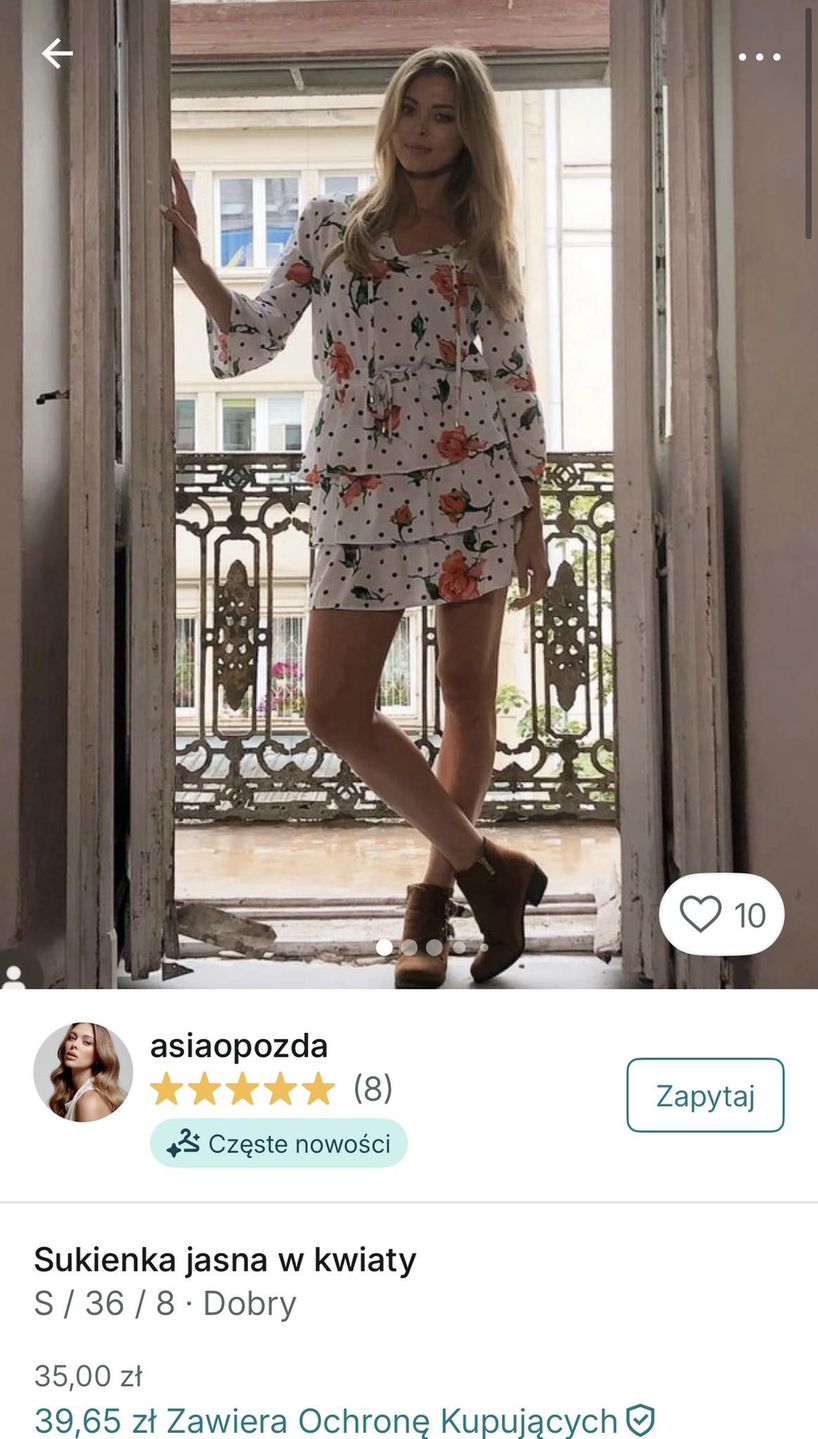 Joanna Opozda wyprzedaje szafę
