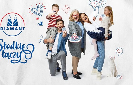 Rodzina Słodkich reklamuje cukier Diamant