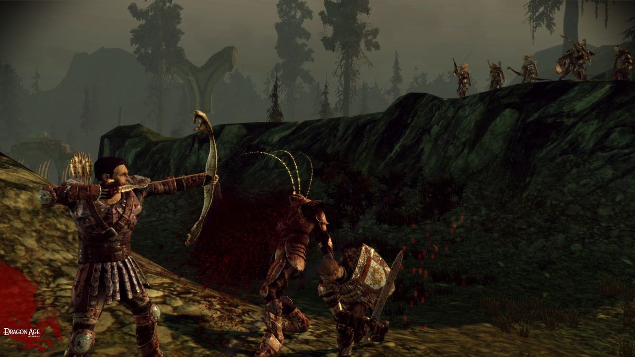 Leliana z Dragon Age: Początek też ma zachlapany krwią biust