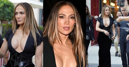 Jennifer Lopez świeci OKAZAŁYM dekoltem na paryskim Tygodniu Mody. Dacie wiarę, że zaraz skończy 57 lat? (ZDJĘCIA)