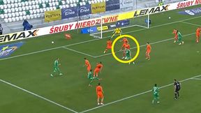 Rocha znów trafił dla Radomiaka. Niefortunna interwencja [WIDEO]