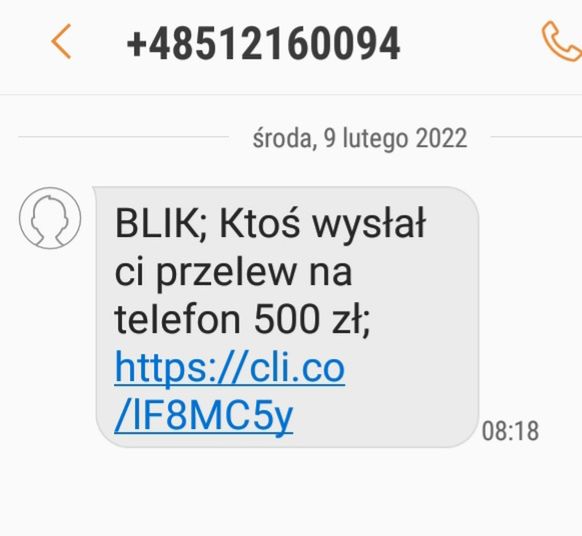 Fałszywy SMS