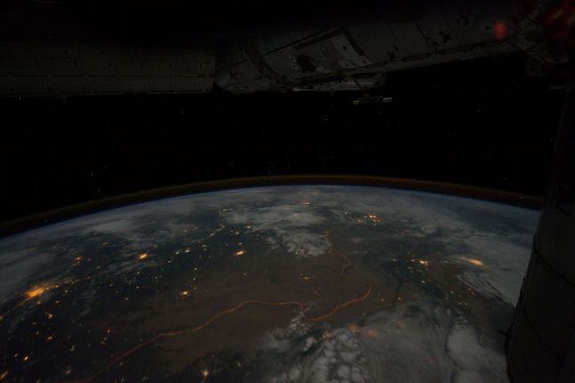 Granica Indii i Pakistanu (fot. Ron Garan/NASA)