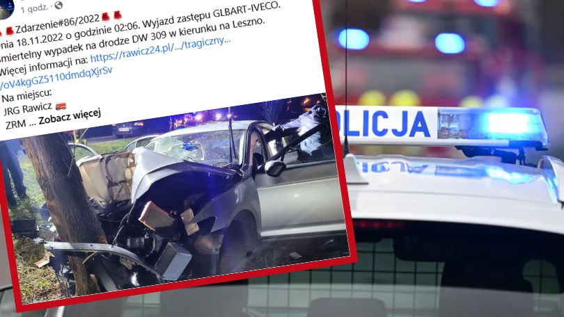 Tragiczny wypadek w Wielkopolsce. Nie żyje mężczyzna