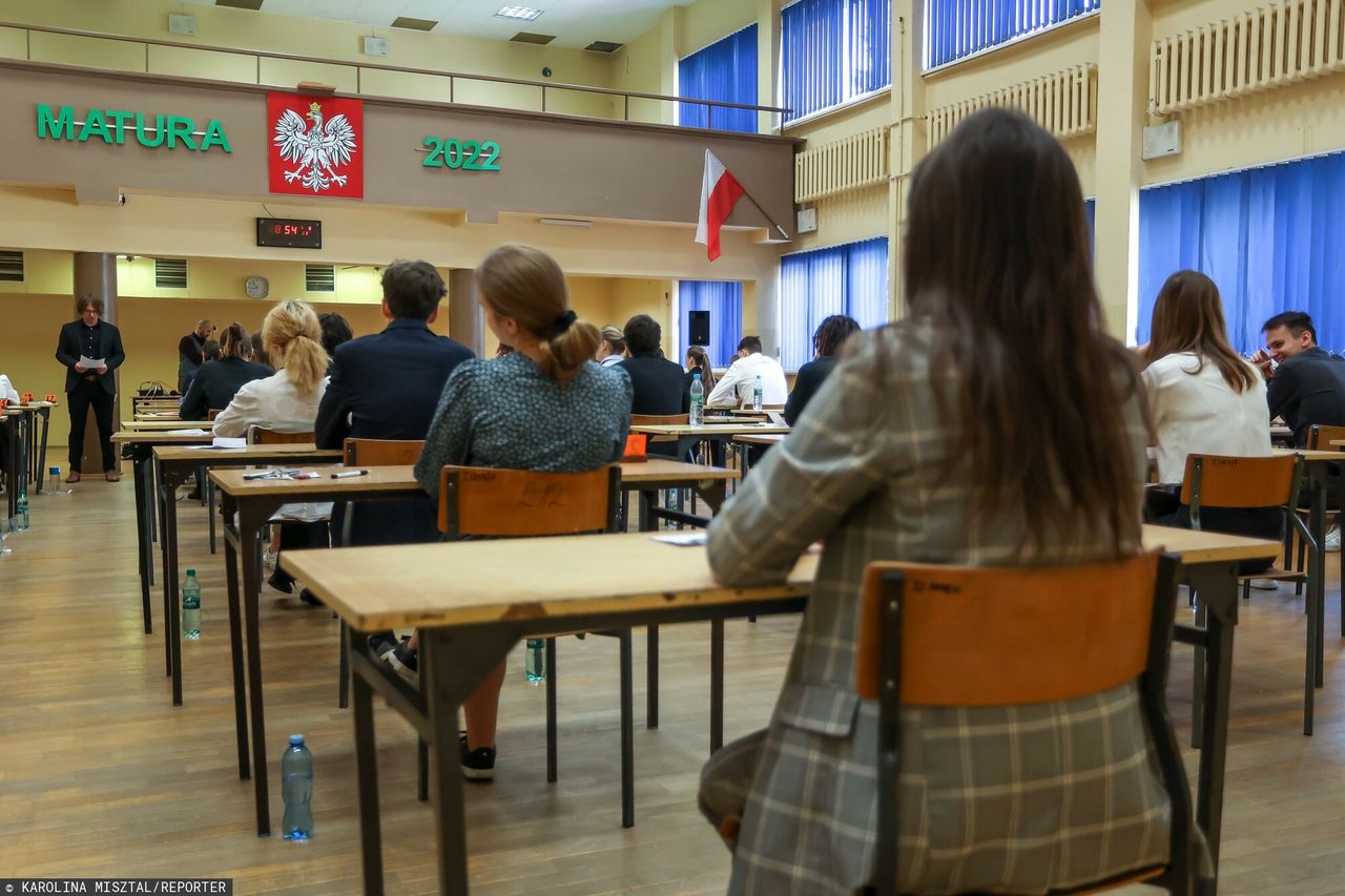 Matura 2022 w jednym z gdańskich liceów 