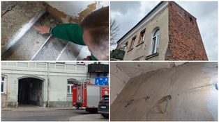 Włocławek: Pękła ściana budynku przy ulicy Łęgskiej