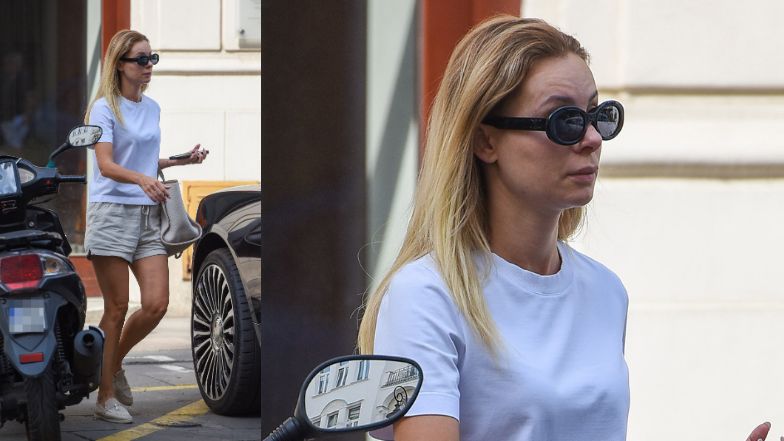 Izabela Janachowska przyłapana na mieście