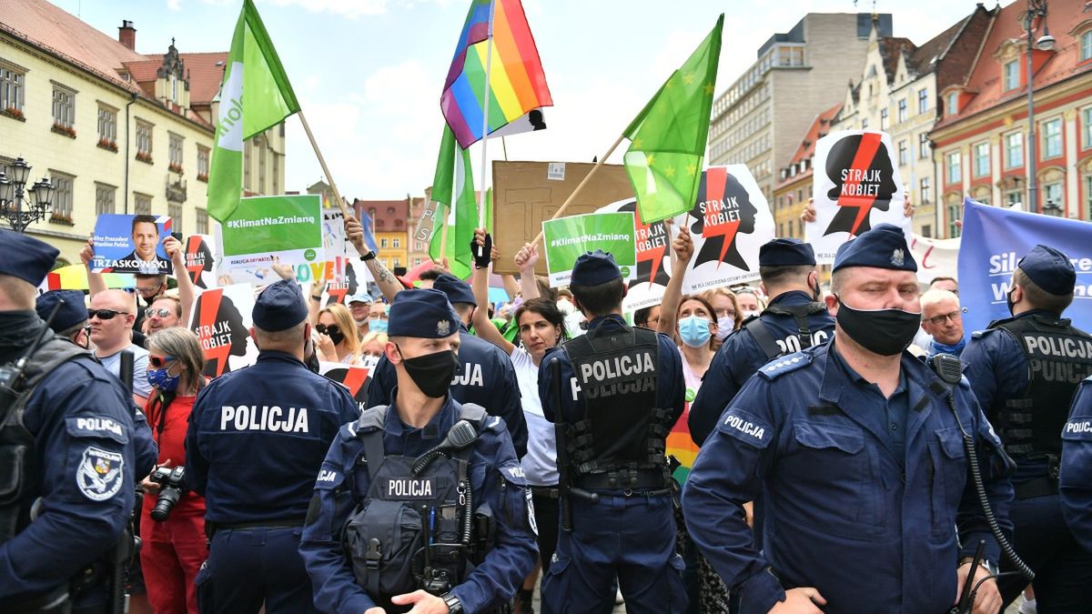 Na wiecu Andrzeja Dudy we Wrocławiu doszło do sporu