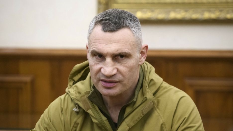 Szefowa PE Roberta Metsola w KijowieMayor of Kyiv Vitali Klitschko in Kyiv, Uktaine. April 1, 2022 (Photo by Maxym Marusenko/NurPhoto) (Photo by Maxym Marusenko / NurPhoto / NurPhoto via AFP)MAXYM MARUSENKO