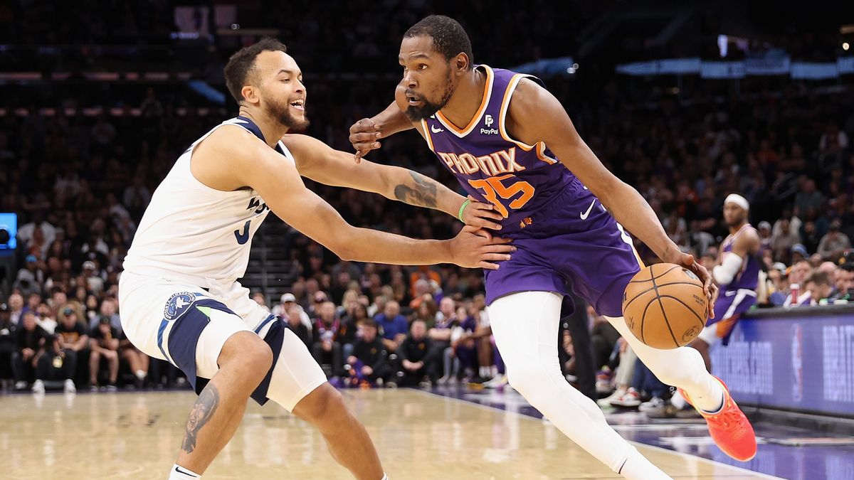 Getty Images / Christian Petersen / Na zdjęciu: Kyle Anderson (z lewej) i Kevin Durant