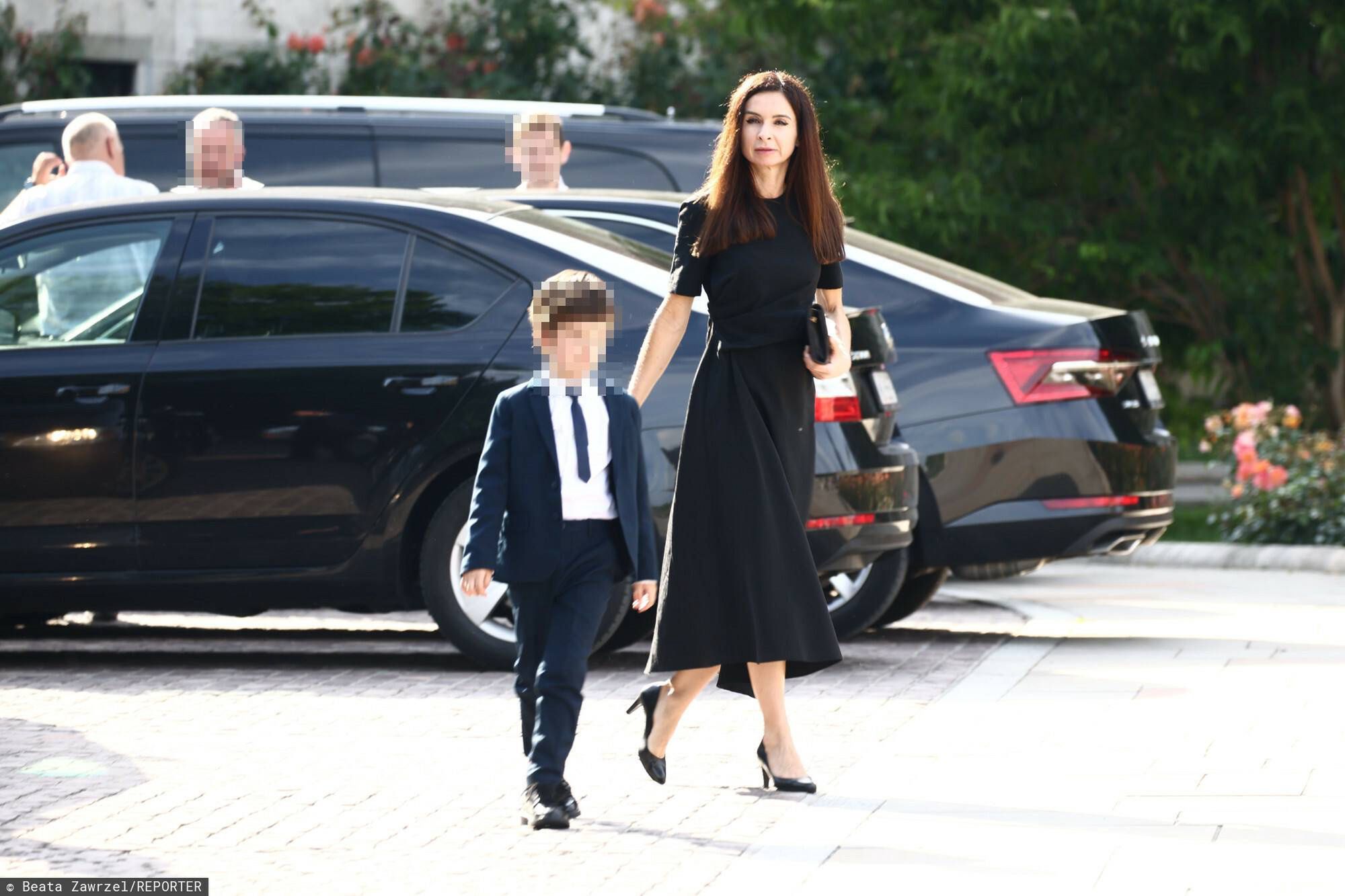 Marta Kaczyńska z synem