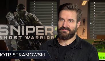 Piotr Stramowski w roli głównego bohatera w polskiej wersji gry "Sniper Ghost Warrior 3"